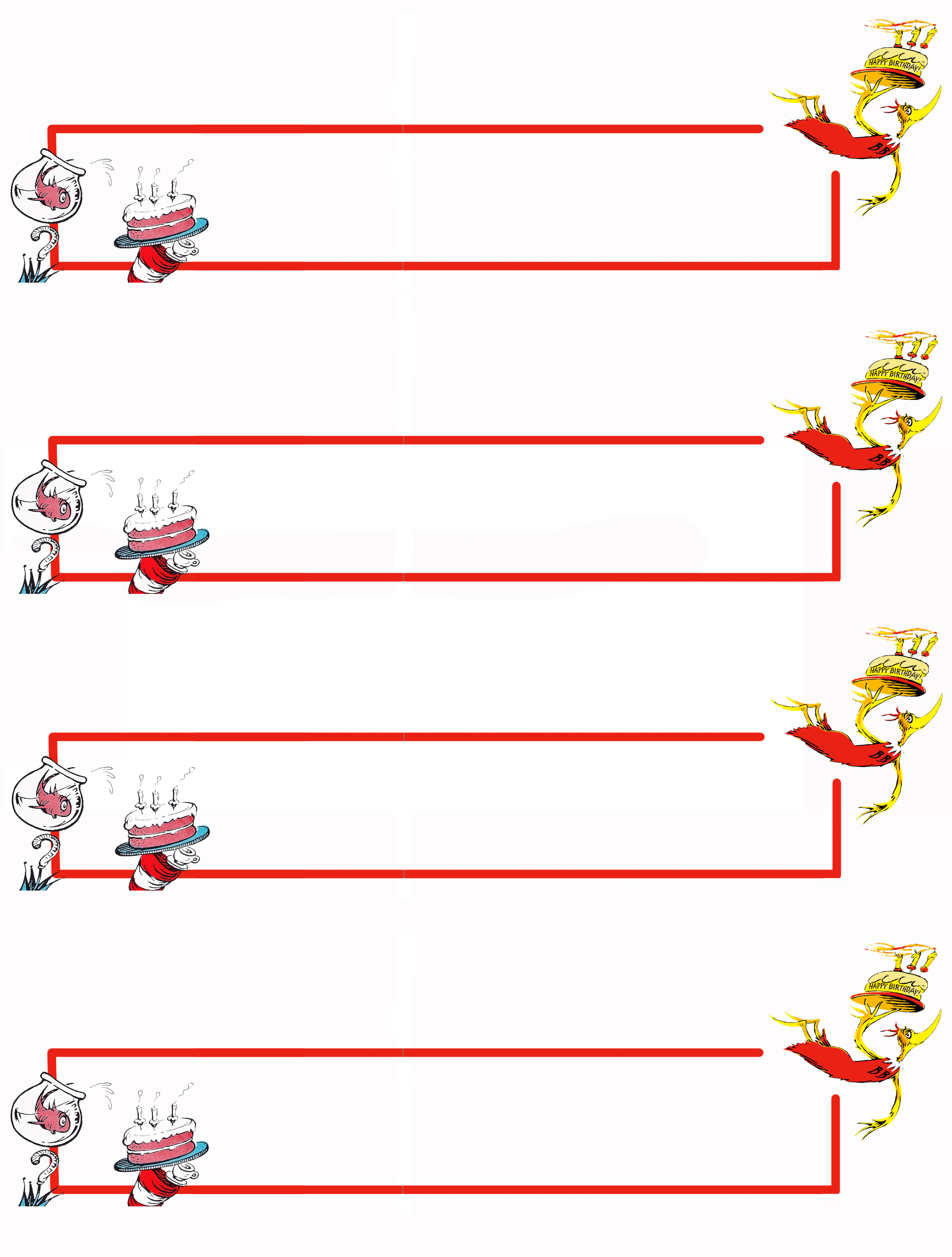 dr seuss borders for word