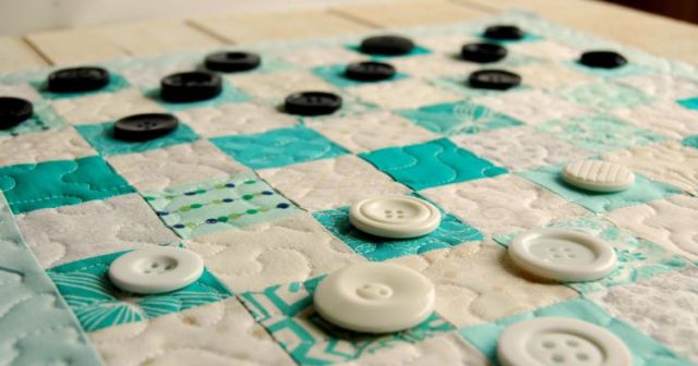 Button Checkers and Fabric Board 3